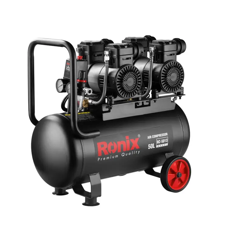 کمپرسور 50 لیتری بی صدا دو سیلندر rc5013 رونیکس کمپرسور 50 لیتری بی صدا دو سیلندر rc5013 رونیکس